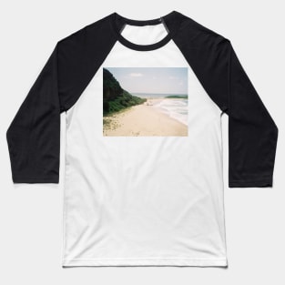 Seaside Serenity: Beach Photo Art Print Baseball T-Shirt